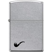Zippo Lighter- Pipe Design Pipe Insert Windproof Lighter Brushed Chrome #Z5524
