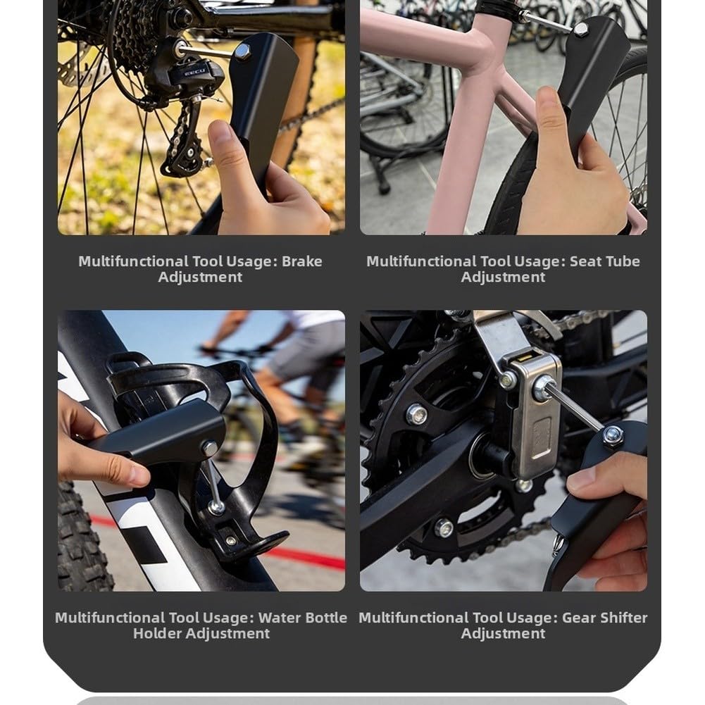11-in-1 Faltbares Inbusschlüssel Set aus Chrom-Vanadium-Stahl, Mehrwerkzeug für Fahrrad Wartung und Reparatur mit 2mm bis 14mm Größen