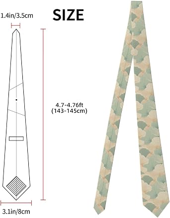 Scallop Seashell Printing Men's Necktie