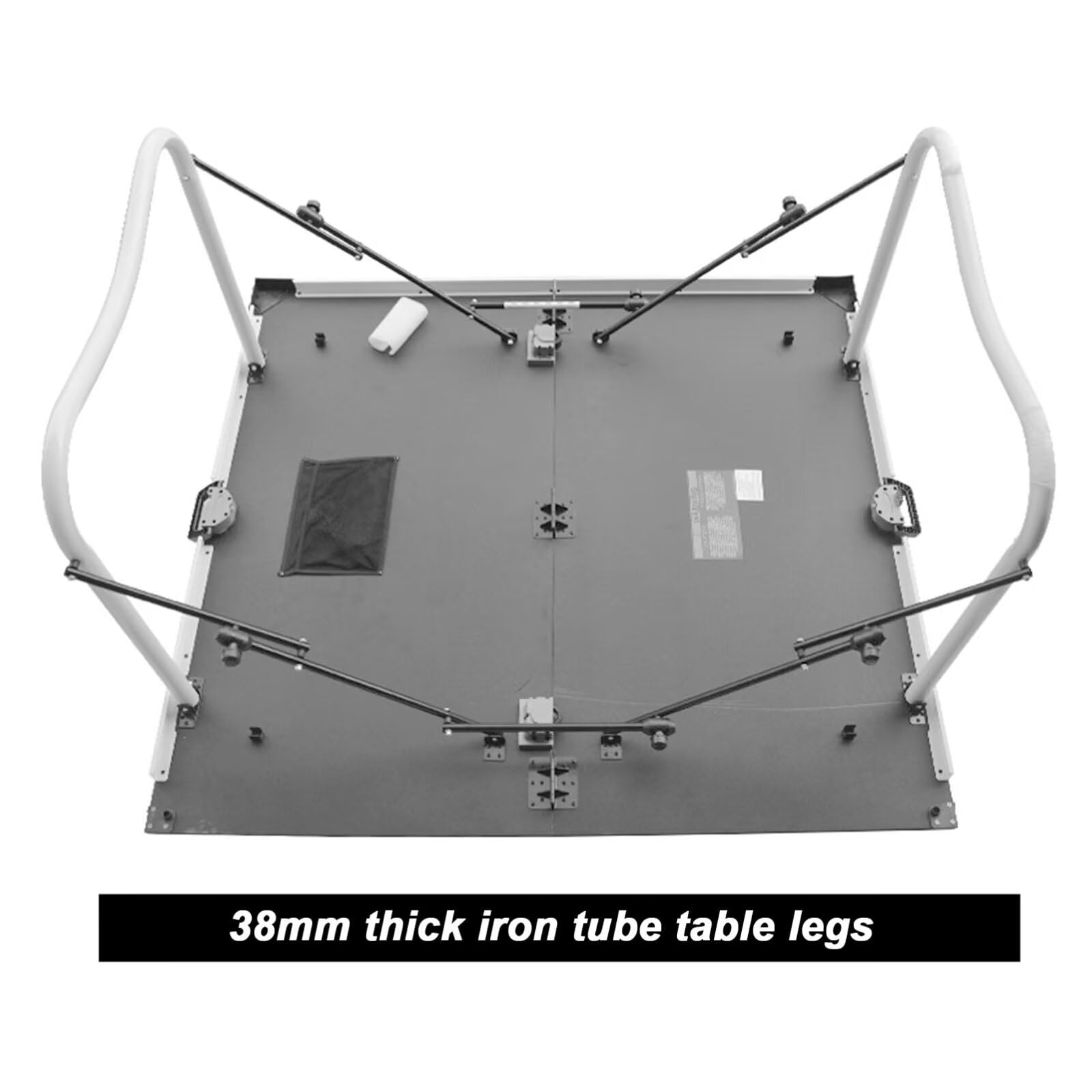 Tavolo da Ping Pong, Tavolo da Ping Pong Portatile per Interni ed Esterni, Tavolo da Ping Pong Pieghevole Compatto a 4 Gambe da 9 Piedi, Tavolo Professionale Pieghevole di Dimensioni Standar