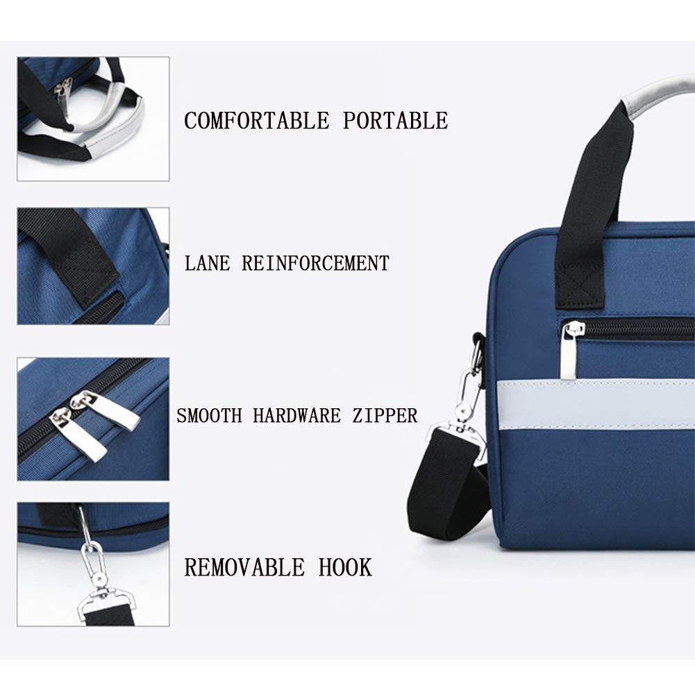 Kit di pronto soccorso impermeabile, compatto per la sopravvivenza dell'insulina con celle frigorifere con scomparti etichettati per casa, posto di lavoro, auto, roulotte, viaggi, campeggio, escu