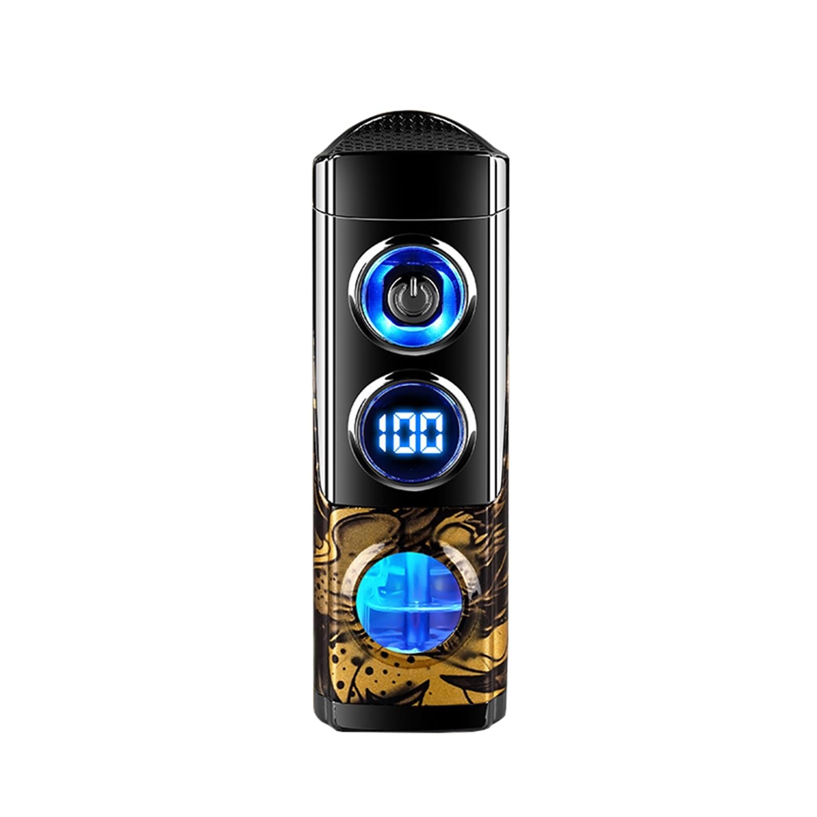 Encendedor de triple llama, llama de chorro resistente al viento, butano recargable con llama ajustable, ventana de aire transparente, ideal para asar, acampar y uso al aire libre