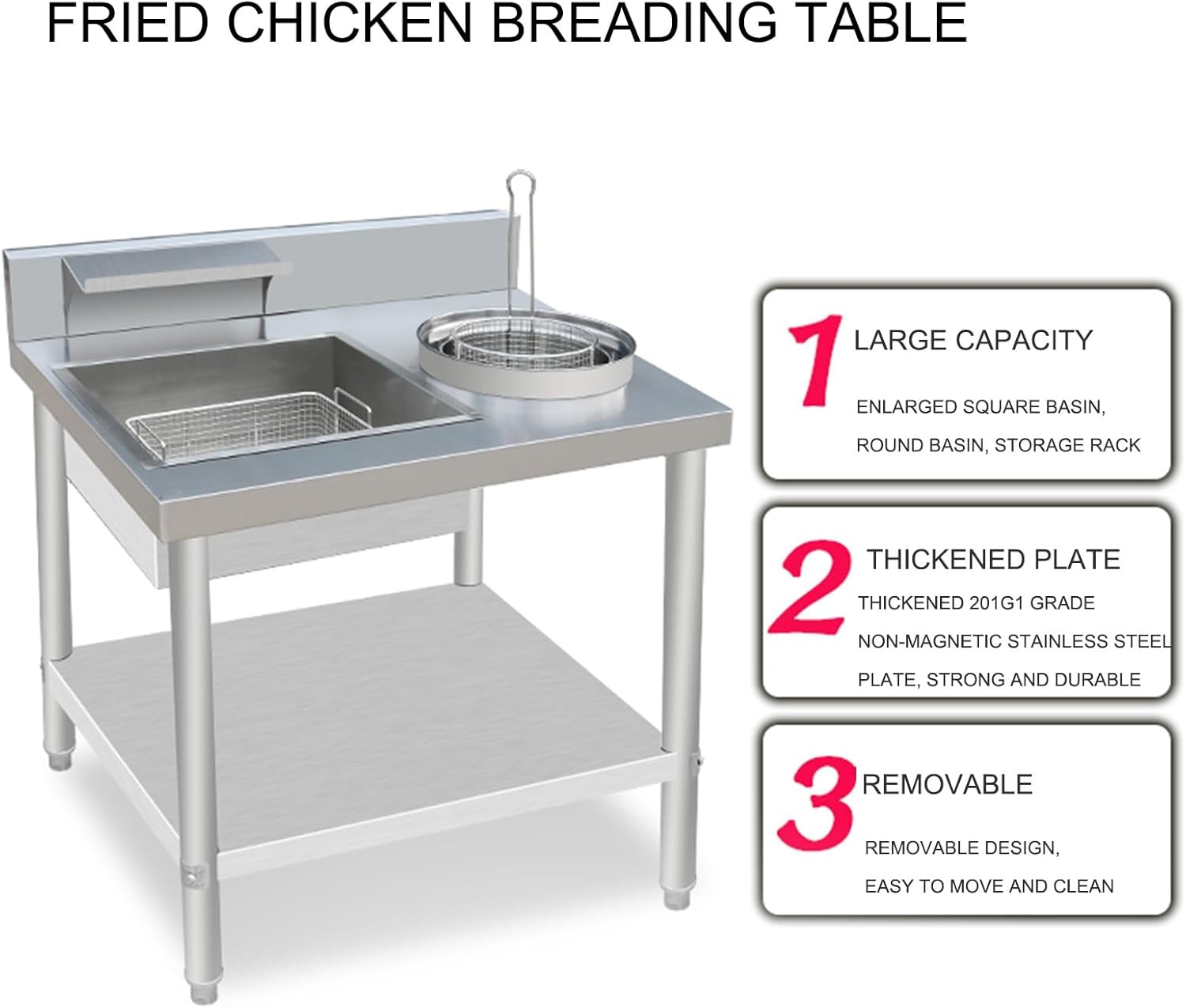 Commercial Fried Food Breading Station