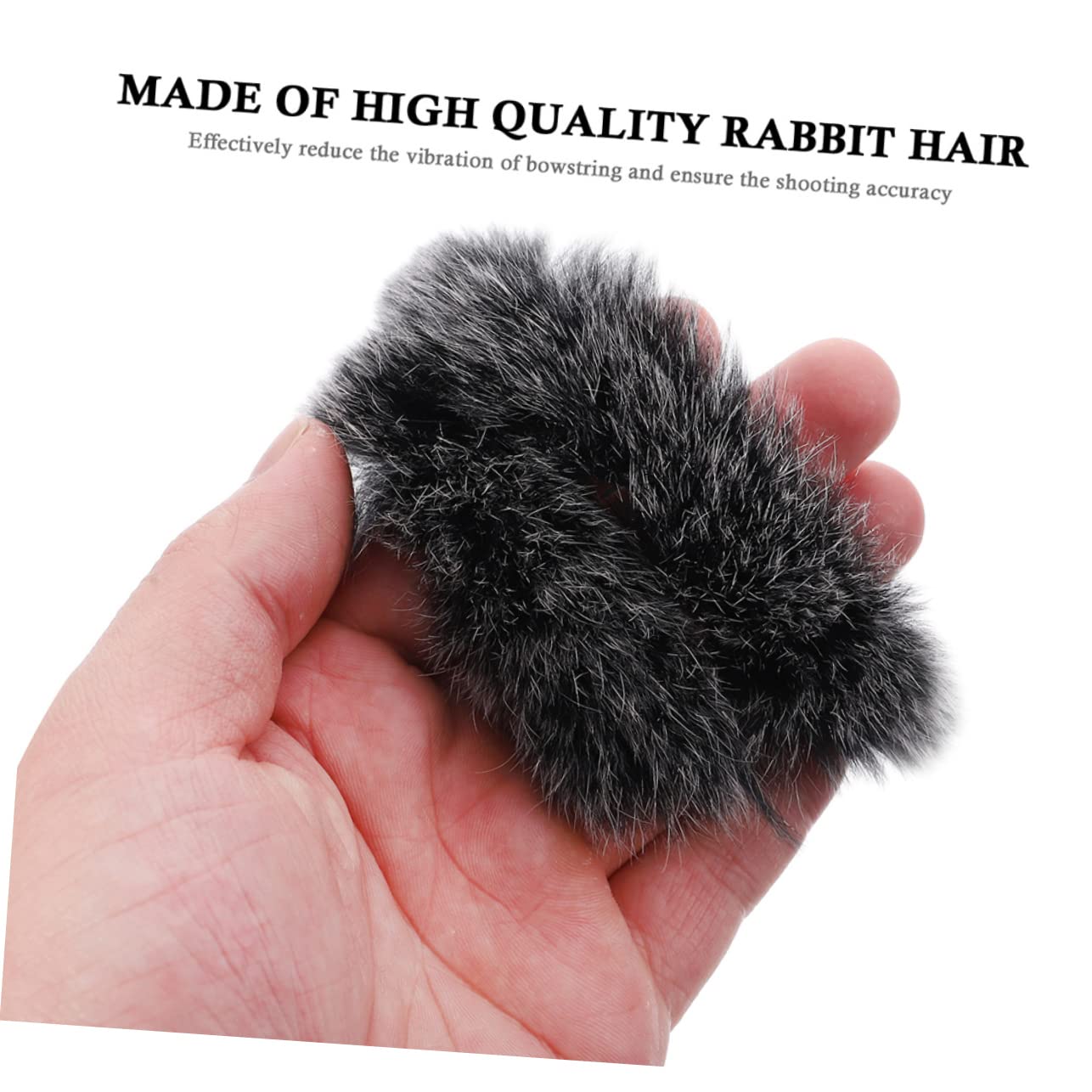 Happyyami Hunting Dampener Bowstring Absorb Fur Stabilizer Kit 4pcs Bowstring Dampening Hair for Archery Noise Reduction