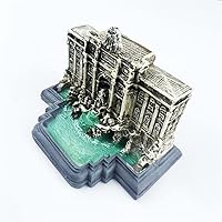 Vista 2 de Roma Italia 3D Fontana di Trevi Resina Decoración de mesa de escritorio Decoración hecha a mano Ornamento Turístico Souvenir Collection