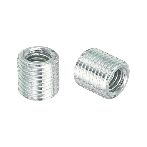 Miniatura 10 de PATIKIL Adaptador de rosca M10x1mm a M8x1mm tuerca reductora de manguito paquete de 20 tuercas de conversión de tornillo de 0394in roscado acoplador