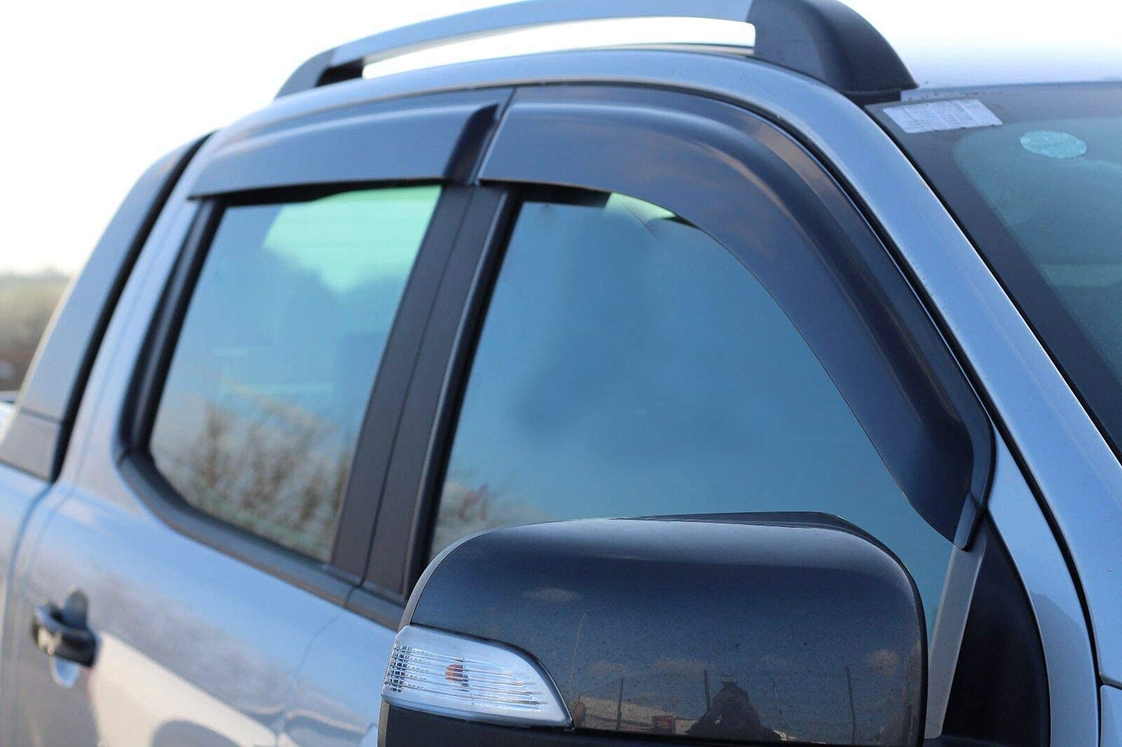 Deflectores de Viento para Ford Ranger Wildtrak 2012-2022,T6 T7 T8 Raptor Wildtrak XL XLT Limited Tremor Platinum Déflecteurs d'air