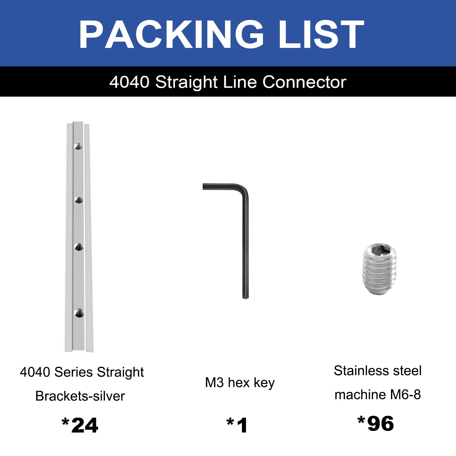 Amazon.co.jp: Seekliny 4040 押し出しストレートコネクタ 接合