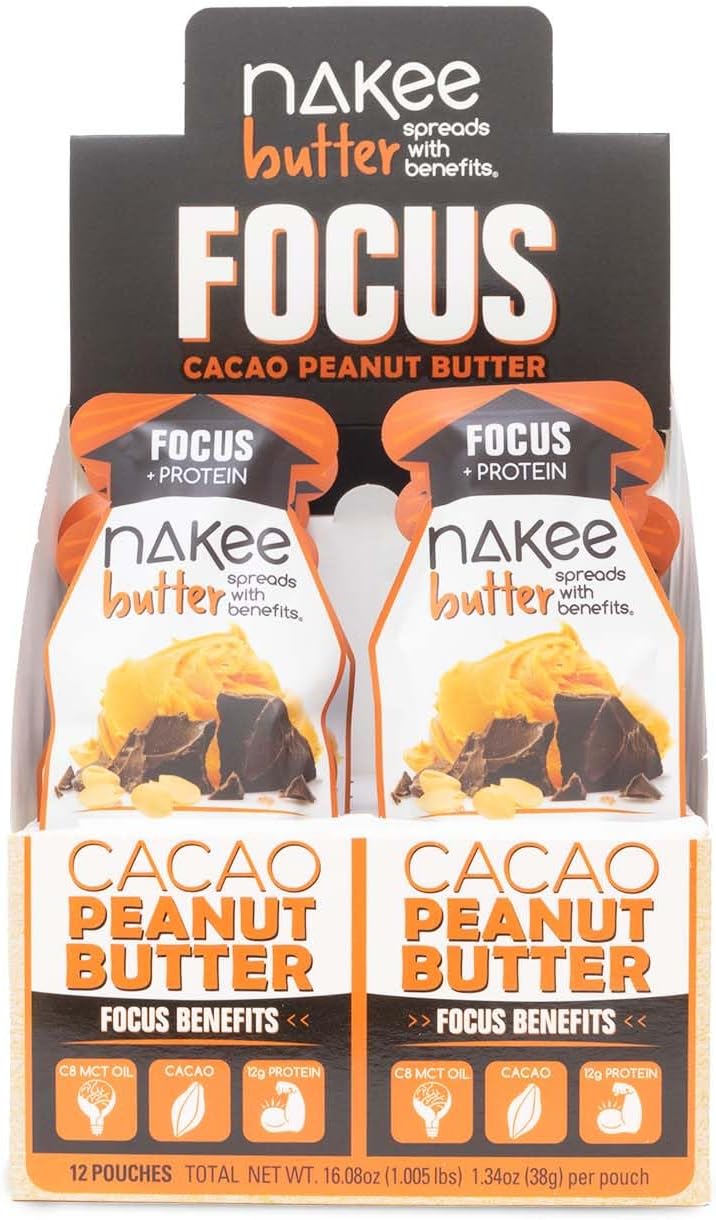 Focus Cacao Peanut Butter - 12-Pack, Gluten-Free