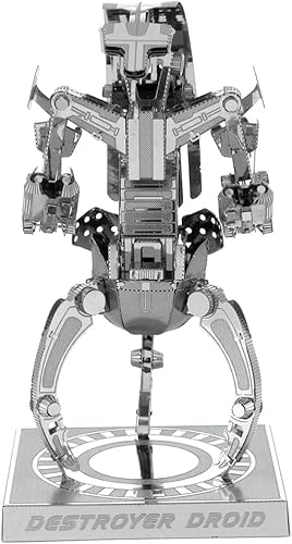 Miniatura 4 de Metal Earth Star Wars Destroyer Droid 3D Kit de modelo de metal con pinzas Fascinaciones