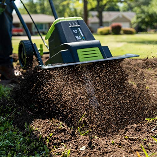 Earthwise TC70125 12.5-Amp 16-Inch Corded Electric Tiller/Cultivator, Green