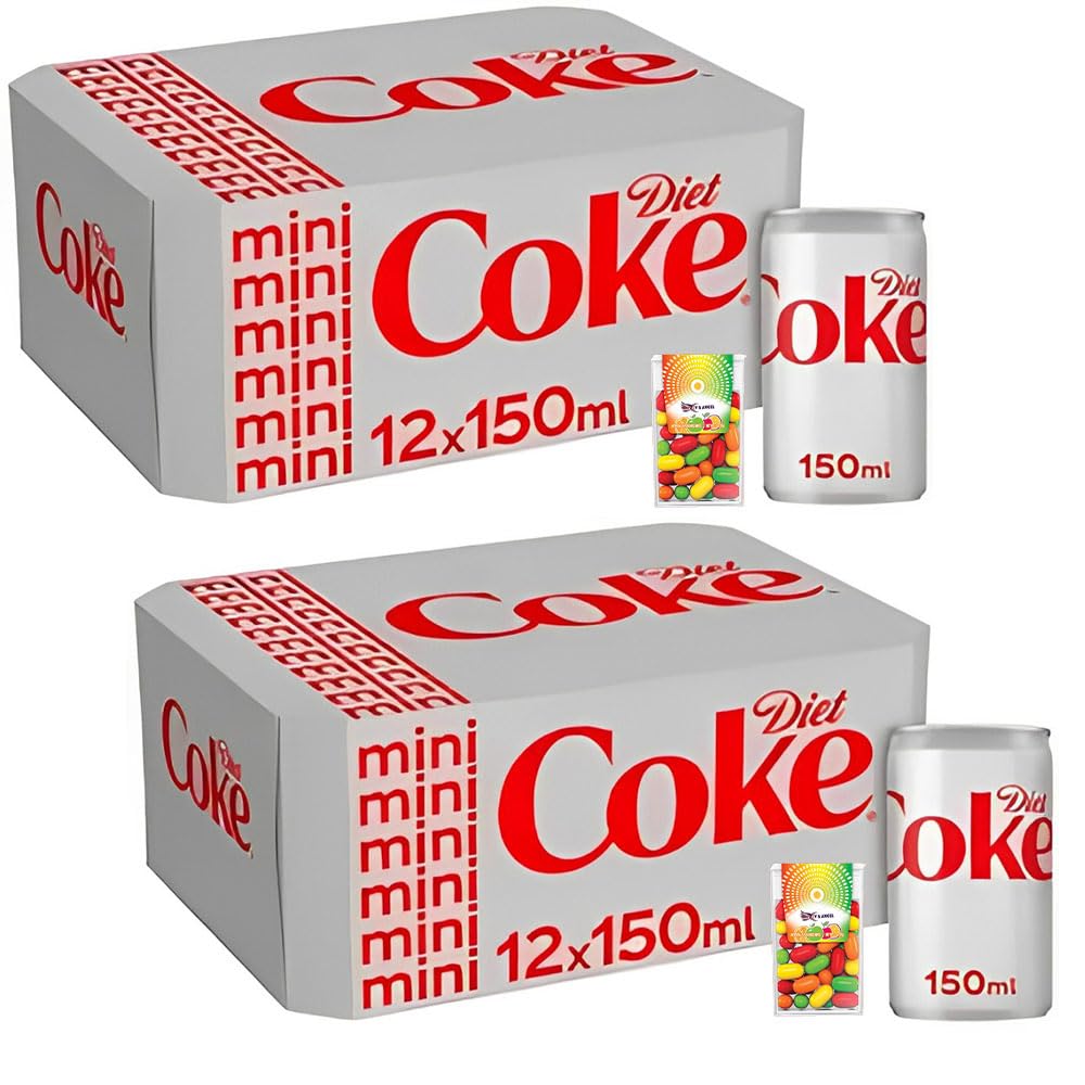 Mini Soft Drink Can In Exciting Pack of 24 With Mints Bonus To Satisfy Yor Soda Cravings Sold By VR Angle