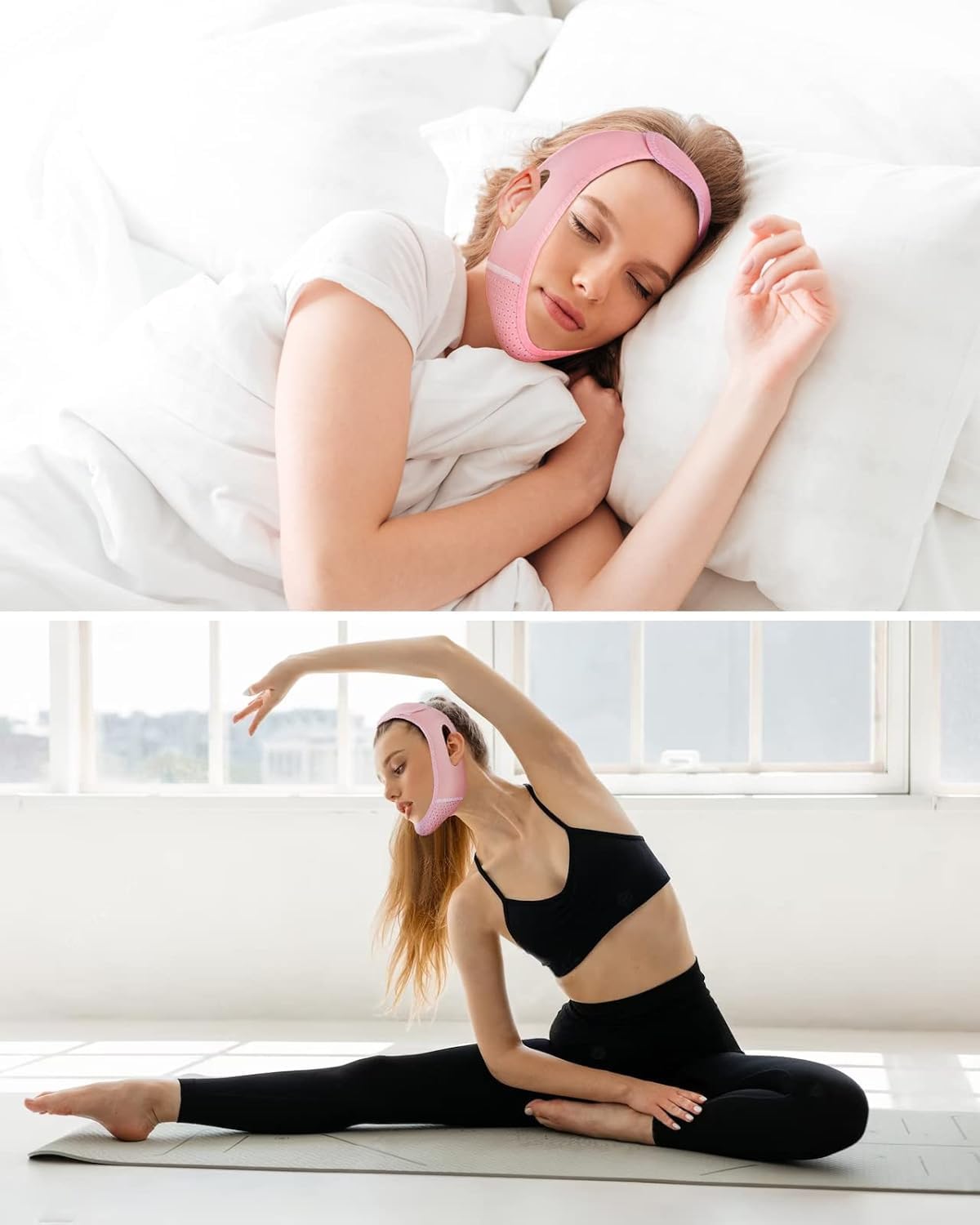 Finaxo Silicone V Face Mask | Face Lift Up Belt & Facial Slimming Bandage | Chin & Cheek Lift Band | Double Chin Reducer for Women & Men | Skin Tightening Slim Lift Mask 2