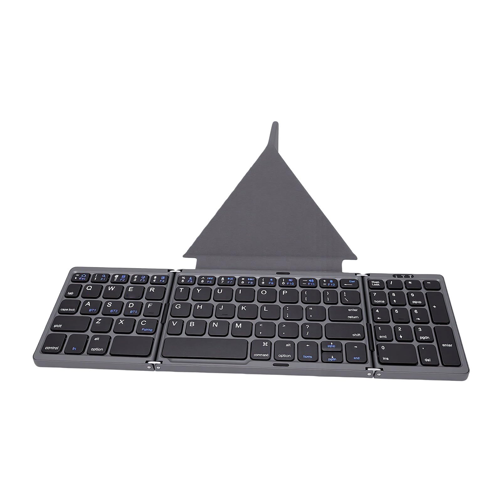 Tastiera WirelessPortatile Sottile Pieghevole con Supporto (GREY)