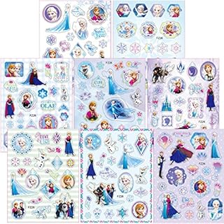 Frozen Stickers 160+ piece Frozen stickers for girls Waterproof Vinyl Reusable stickers Frozen Stickers for Fridge Laptop Water Bottle Luggage Guitar Decoration Patches for Kids, Perfect for Parties