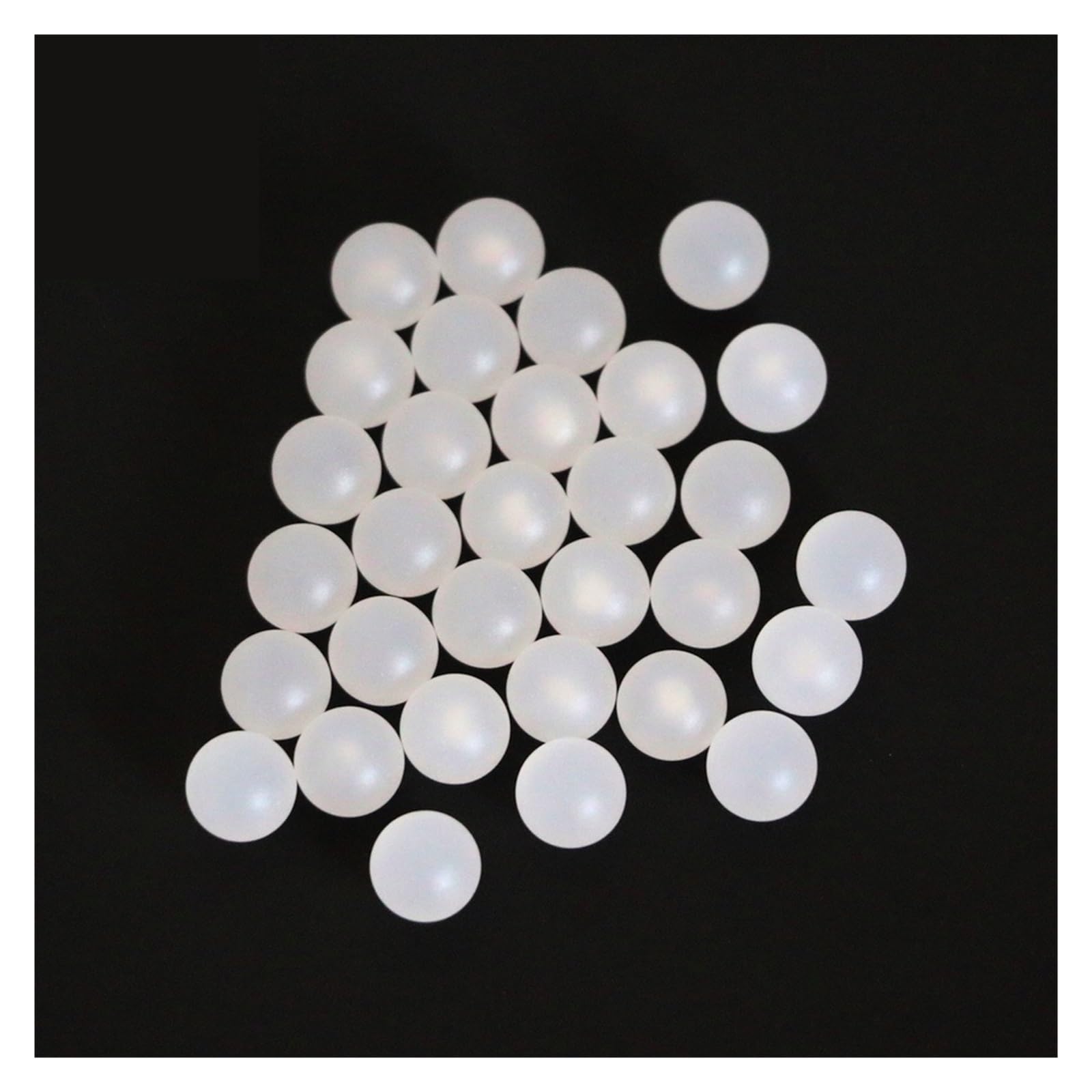 Billes en plastique solides PP (polypropylène), 12mm-20mm 12.7mm 14mm 15mm 15.875mm 18mm 18.3mm 19.05mm, roulement de précision(50pcs,12.7mm)