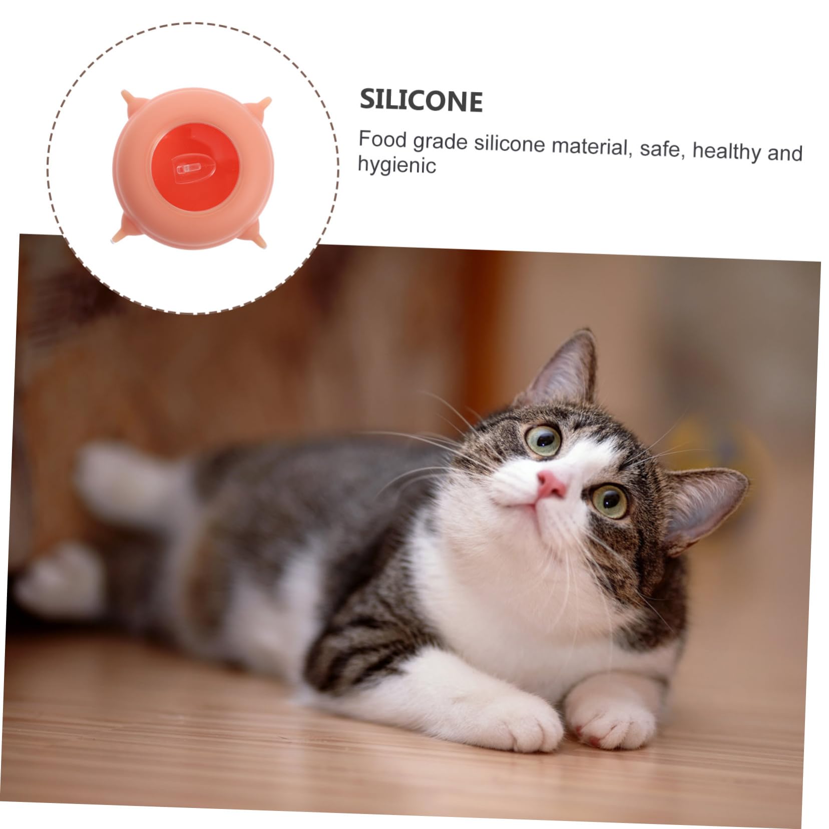 Angoily Biberon per Gattini in Silicone Rosa Facile da Pulire, Giocattolo per Addestramento Animali Domestici, Accessorio per Allattamento Cuccioli Appena Nati