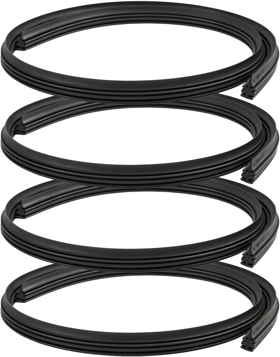 4Pcs Wiper Blade Refill for JP Compass 2017-2024, 27.5 inch Adjustable Replacement Wiper Blade Refill Replacement, Front and Rear Windshield Wiper Baldes Rubber Strip