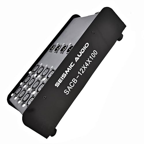 Miniatura 2 de Seismic Audio Altavoces de 12 canales de bajo perfil XLR Enviar placa de circuito Cable de serpiente, cable divisor XLR, 100 pies