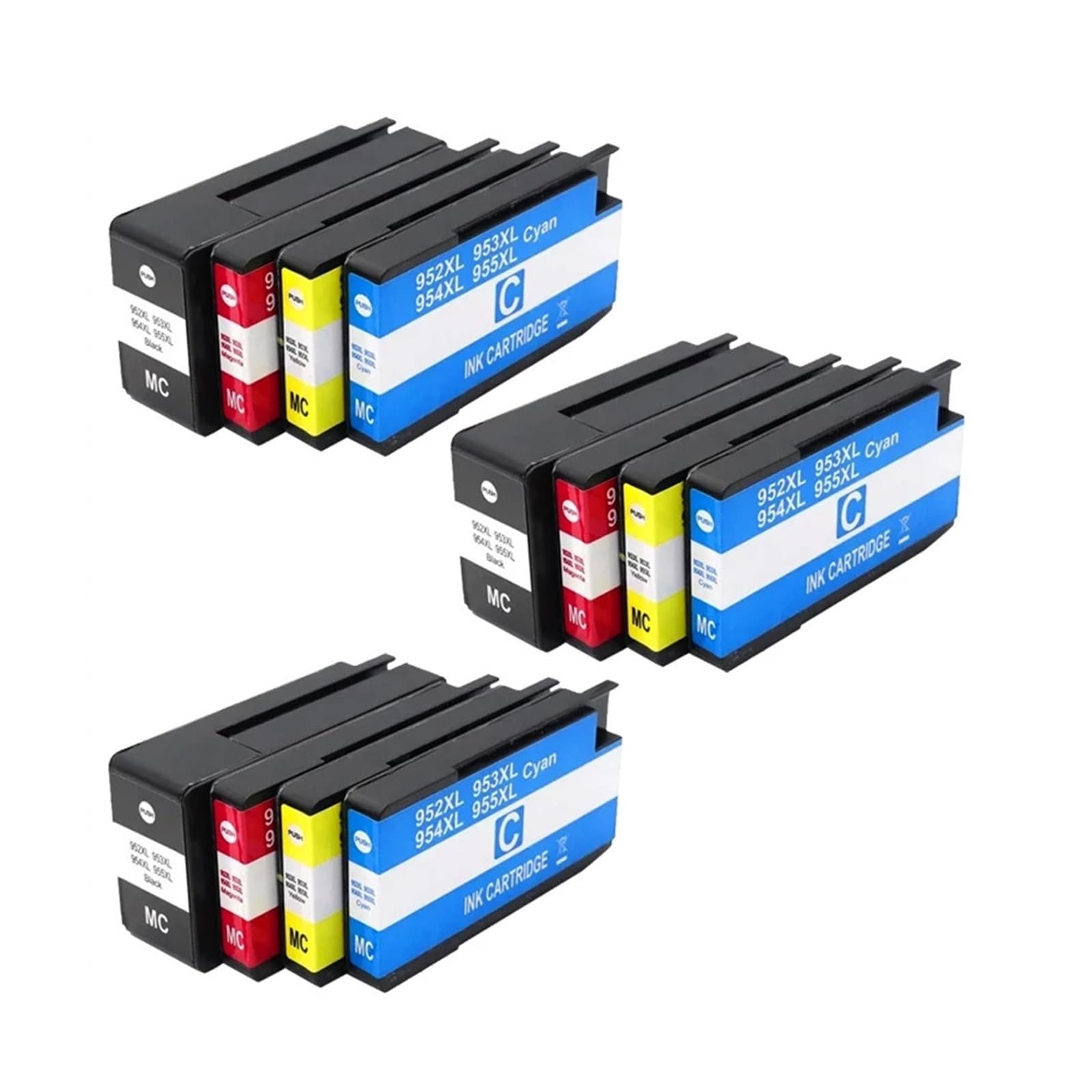 953XL Cartuccia Inchiostro Compatibile Con HP OfficeJet Pro 7720 | Stampa da ufficio, documenti aziendali, testo chiaro, flusso di inchiostro stabile, facile sostituzione(3set)