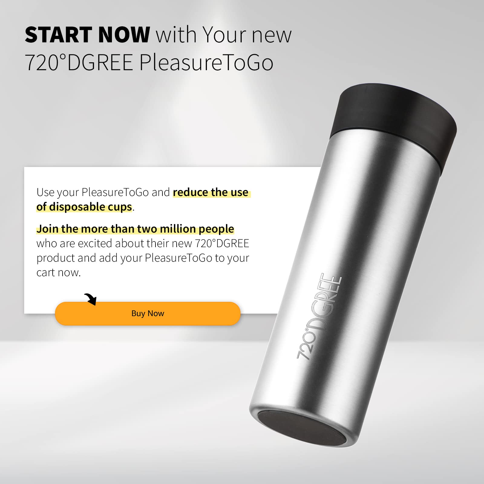 720DGREE Thermo "PleasureToGo" Travel Mug  450 ml | Stainless Steel  Insulated Coffee Tea Cup | Double Wall Vacuum Insulated | Ideal for Travel  Hot Drinks Anywhere | BPA Free : Amazon.com.be: Home & Kitchen