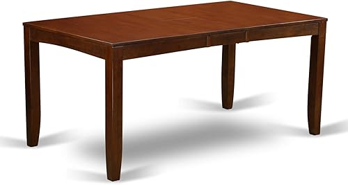 Miniatura 5 de East West Furniture LYVA7-ESP-W - Juego de mesa de comedor de 7 piezas que consta de una mesa de comedor rectangular con hojas de mariposa y 6