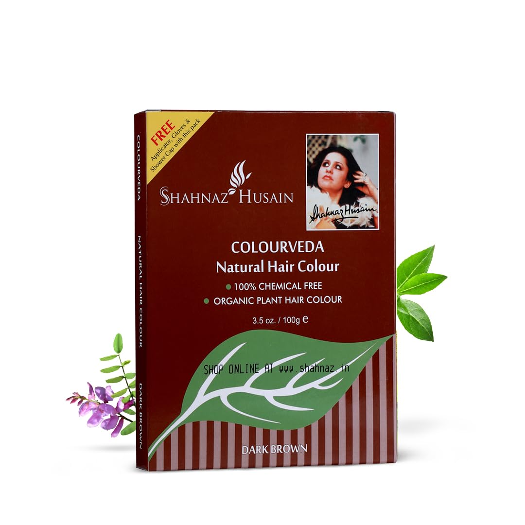 Shahnaz Husain Colourveda | Natural Hair Colour | 100% Chemical Free | Dark Brown | 100g-image-17