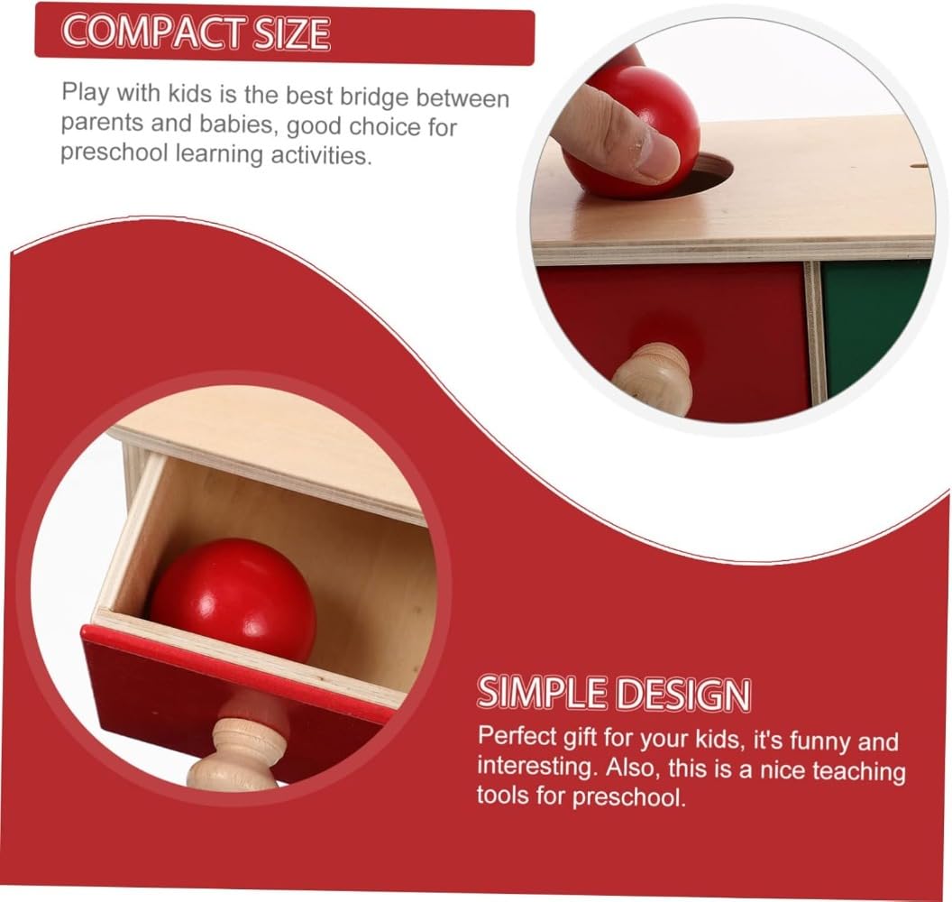 Amazon | 1 セット モンテッソーリ教育支援コイン 子供の認知パズルの形 幼児向けの オブジェクト永続ボールドロップ  ボールコイン落としおもちゃ オブジェクト永続性おもちゃ 物体 木 (21.5X12X8.5CM) | はめこみ・形合わせ | おもちゃ