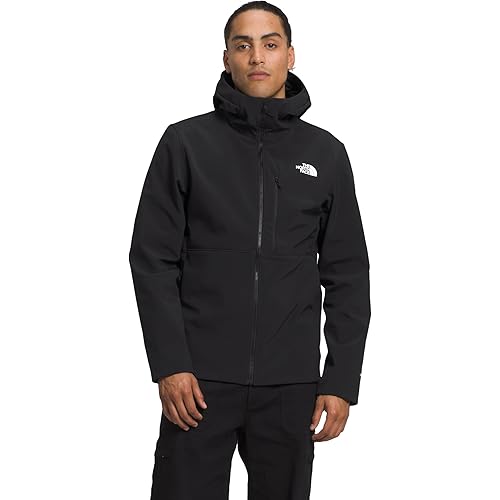 THE NORTH FACE Men's Apex Bionic 3 Hoodie | Water & Wind Resistant Softshell Jacket With Adjustable Hood, Cinch Cord Hem