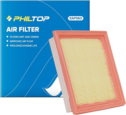 PHILTOP Filtro de aire del motor, CA10544 de repuesto para Infiniti EX35, EX37, G25, G35, G37, Q40, Q60, QX50 y Nissan 350Z, 370Z, Panel Flexible