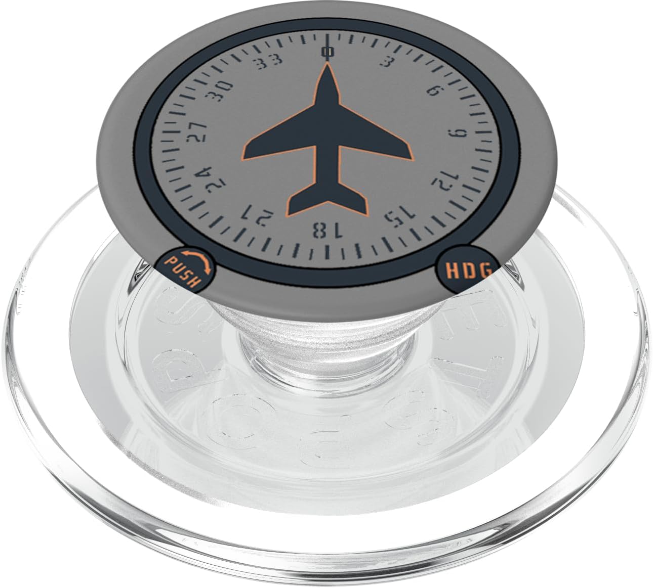DG Directional Gyro Compass Flight Instrument Airplane Pilot PopSockets PopWallet for MagSafe