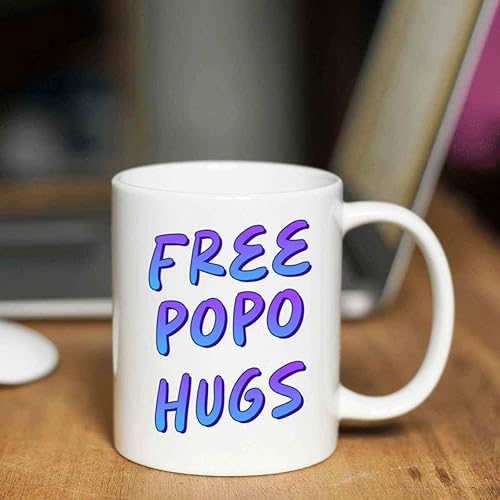Miniatura 2 de Lgbt Lesbian Gay Rainbow Gift, Ideal for Popo Supporters - Gray and Muticolor 11 Oz White Ceramic Coffee Mug