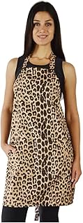 MPP Waterproof Apparel Groomer Stylist Barber Dog Animal Theme Repel Hair and Stains (Leopard Print)