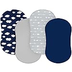Baby Bassinet Sheets 4 Pack Compatible with Halo Bassinest Swivel, Flex, Glide, Premiere & Luxe Series Sleeper, 4 Pack, Ultra Soft & Skin-Friendly