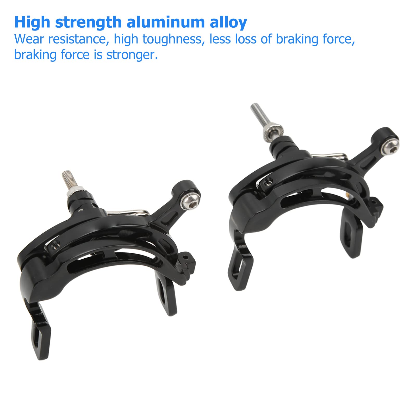 1 paire d'étriers de frein LP pour vélo, clips de frein avant et arrière en forme de C pour levier de frein, noir