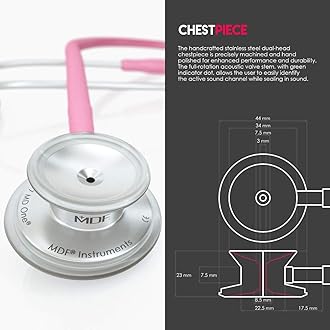 MDF Instruments Mdf MD One (MDF77701) Stainless Steel Stethoscope - (Cosmo) (Pink)