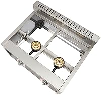 Vista 7 de Freidora de gas propano GLP, 2 quemadores, freidora comercial de gas profundo, calentador de alimentos de gas natural, acero inoxidable, 6L ×2