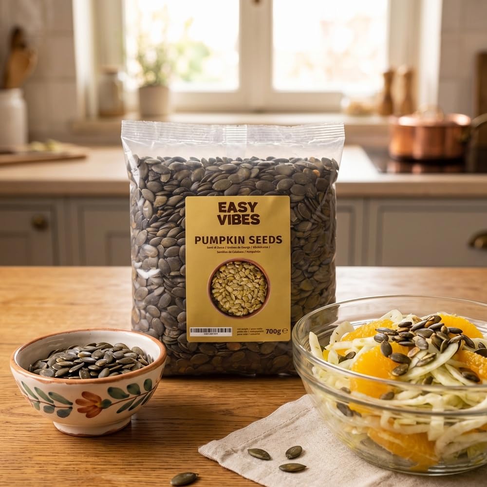 Easy Vibes - Semillas de Calabaza Peladas (700g) - Crudas y Sin sal | Pipas de Calabaza