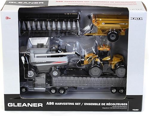 Miniatura 8 de TOMY 1/64 AGCO - Juego de cosecha de 4 piezas con cosechadora A86 16420