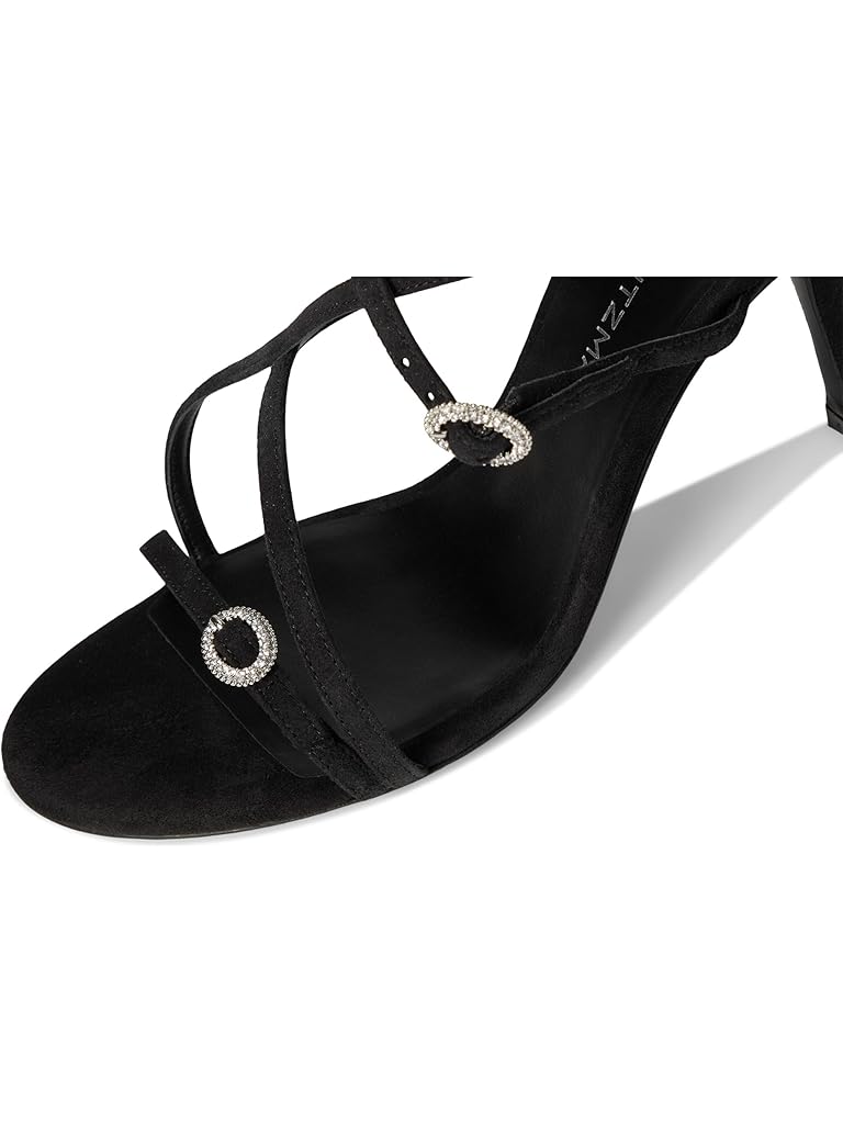 Black Stuart Weitzman Kensington Strappy Sandals 85