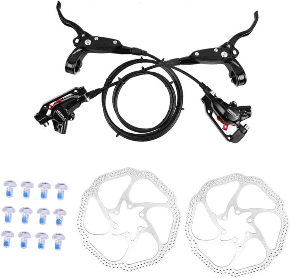 BESPORTBLE Mountain Bike Brake Kit Oil Disc Brake Set with 160mm Disc High Braking Sensitivity Craftsmanship
