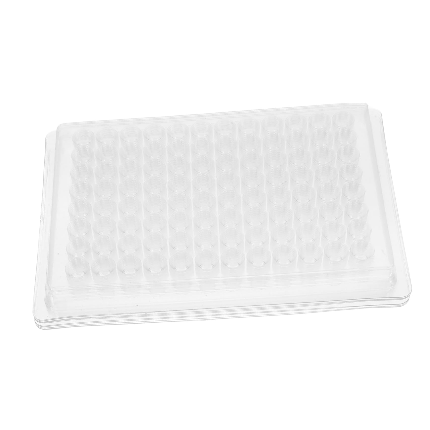 PRETYZOOM 2 Series Placa De Cultivo De Tejidos De Laboratorio Placa De Cultivo Celular De Laboratorio Bandeja De Cultivo De Polivinilo Transparente 100 Piezas*2