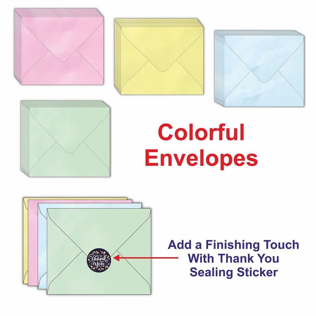 KREEPO Greeting Cards 9 Unique Design Blank Notecard with Envelopes for All Occasions(18pcs)(3" x4inch)_k3 2
