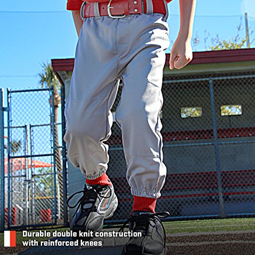 (YS, White) - 3N2 Clutch Boys Youth Baseball Pants