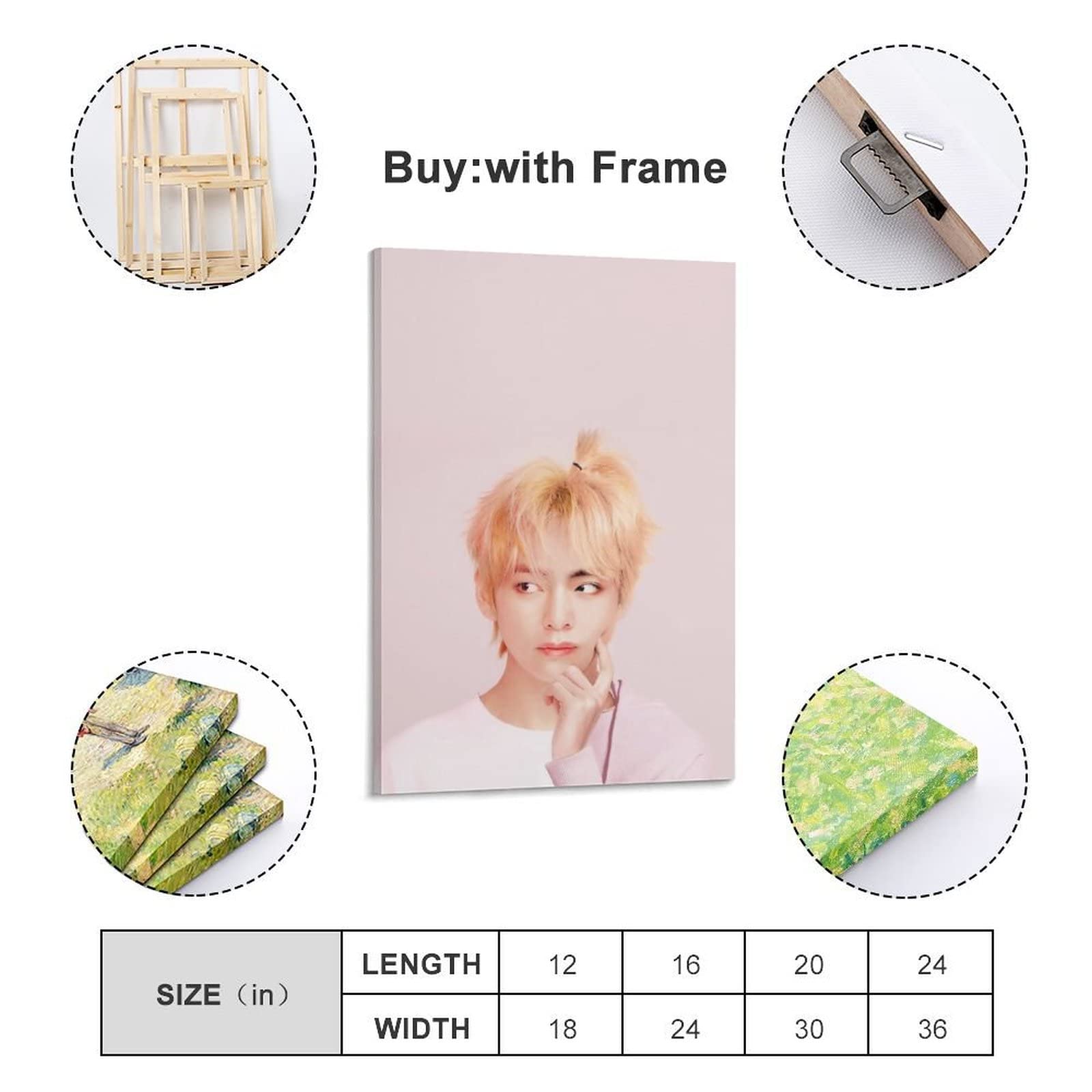Amazon｜Kim Tae Hyungキムテヒョンポスターかっこいい画像 アート