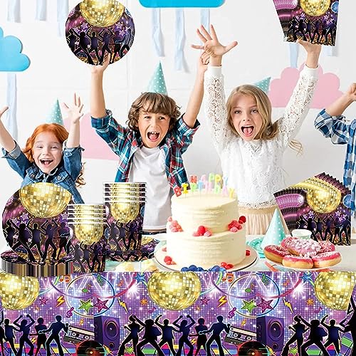 QWEPU Musicali Stoviglie per Feste, Stoviglie per