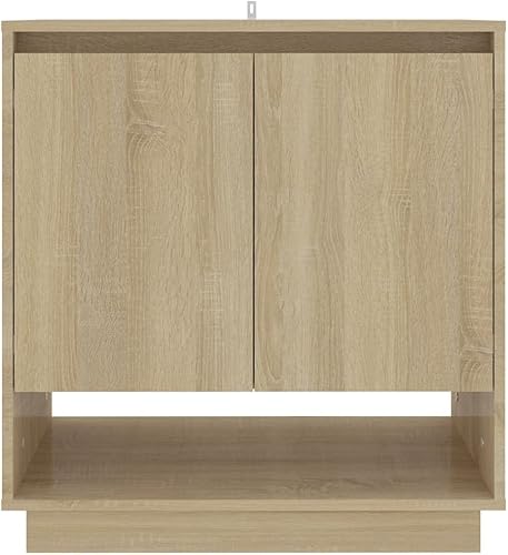 Miniatura 4 de KTHLBRH Aparador Sonoma Oak, gabinete de almacenamiento, gabinete de oficina independiente, para entradas, salas de estar, comedores de 27.6 x 16.1