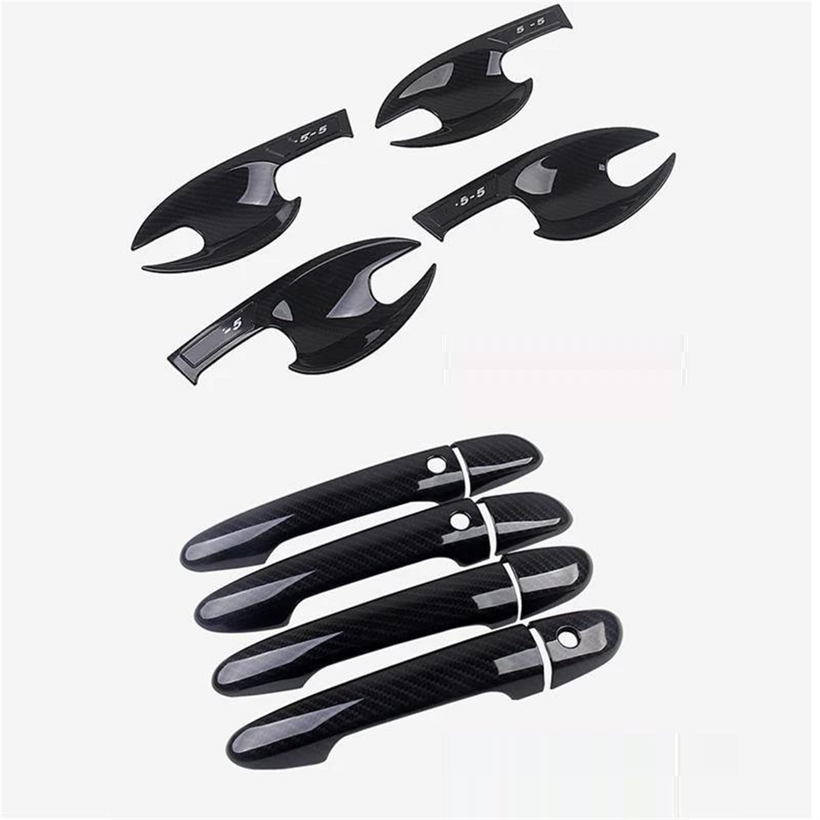 Kjhopy Carbon Car External Outer Door Handle Bowl Catch Cover Protection Trim Sticker For Mazda Cx-5 Cx5 Cx 5 Kf 2017-2022 Exterior Door Handle(Carbon)