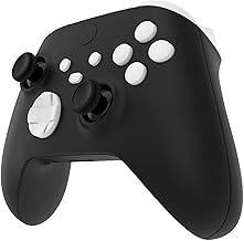 eXtremeRate Botones sin Letras para Xbox Series X/S Mando - Kit Completo de Bumpers, Gatillos, Botón de D-Pad, ABXY - Teclas Repuestos para Xbox Core Controller (Blanco)