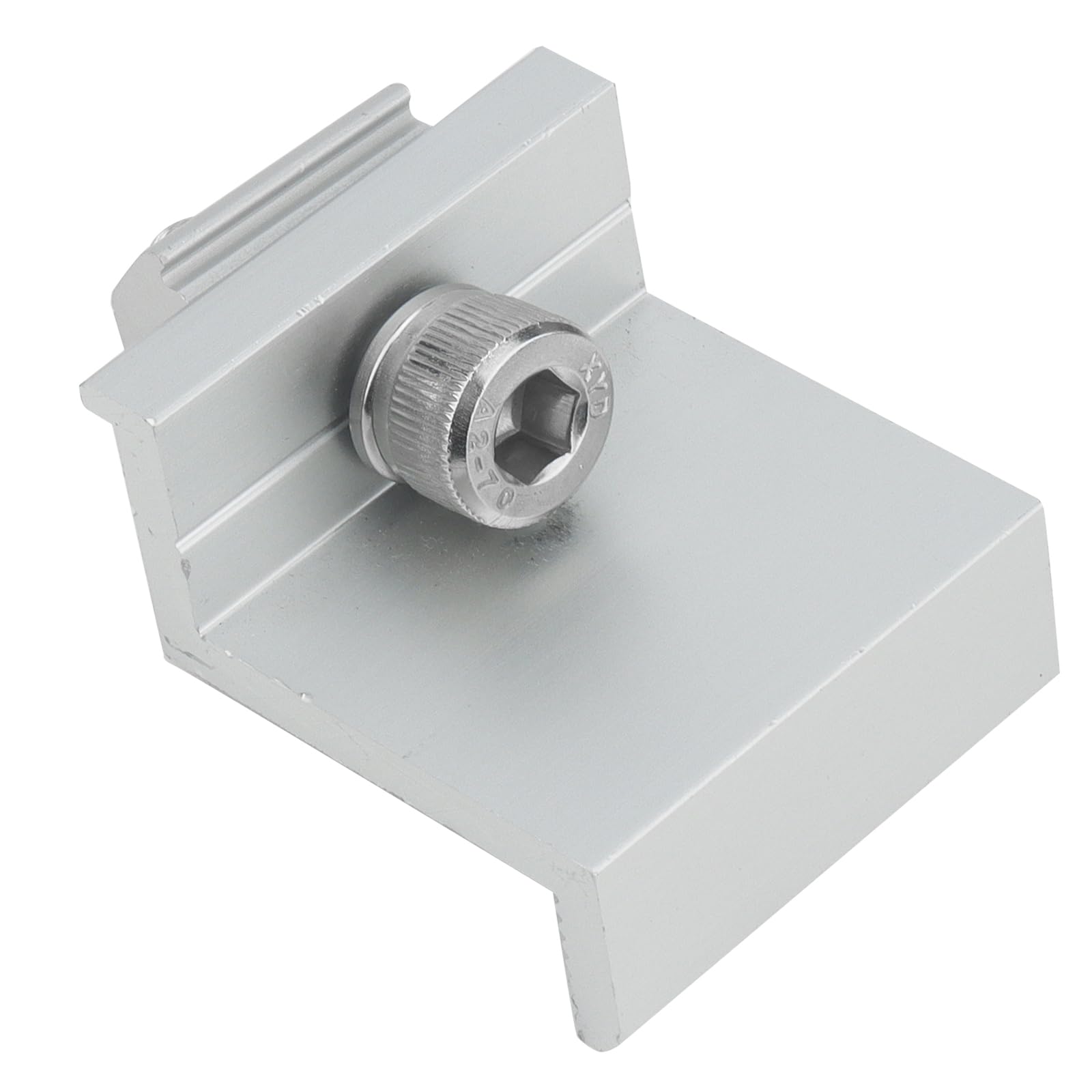14 pezzi Staffe per Pannelli Solari, Profilo a Z in Alluminio regolabile da 35 mm, Accessori per Pannelli Solari, Adatto per il Montaggio di Caravan/Casa/Barca, Argento